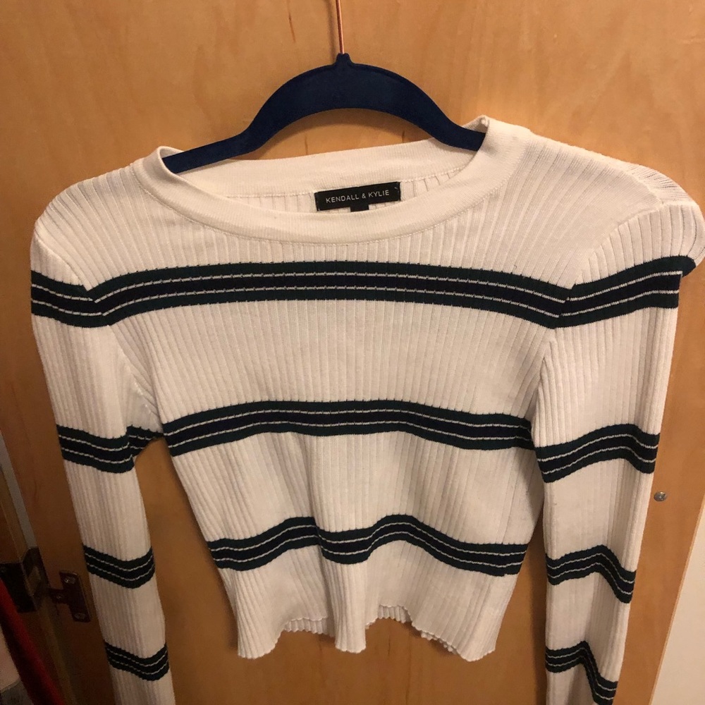 Striped Crop Sweater